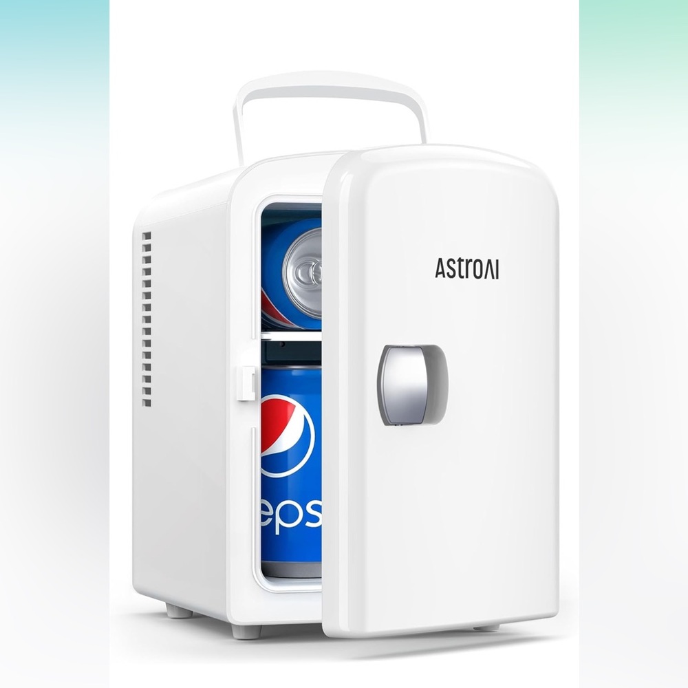 AstroAI Mini Fridge Portable Thermoelectric Cooler Refrigerator  4 Liter/6 Can